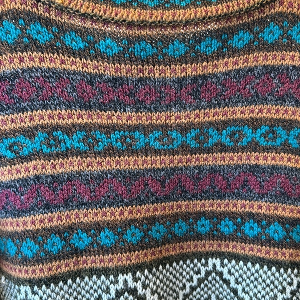 VINTAGE RETRO Multicoloured Sweater | Medium | Knit - Picture 8 of 8